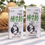 中粮 上质 脱脂牛奶 200ml*24盒 0脂0糖