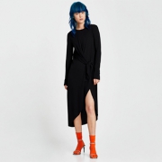 ZARA 结饰收腰连衣裙