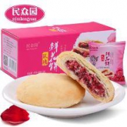 民众园 玫瑰鲜花饼400g*2