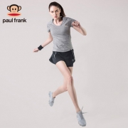 大嘴猴（Paul Frank）   女士假两件速干运动短裤