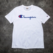 Champion冠军潮牌Logo 中性款圆领经典刺绣T恤 多色