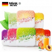 blink 德国进口 无糖果粉薄荷糖 8盒