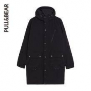 冰点价：PullAndBear 男子长款连帽派克外套