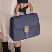 Burberry 巴宝莉 The DK88 中号提柄手袋 蓝色