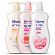 强生 美肌+玫瑰+倍润沐浴露720g*3瓶