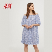 狂欢好价#  H&M 女士露肩连衣裙