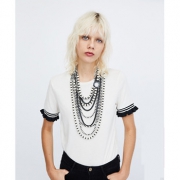 ZARA TRF 女装荷叶T恤