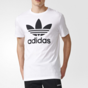 L码起！adidas 阿迪达斯 Trefoil 男士短袖T恤