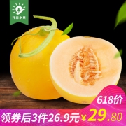 升森 新鲜现摘陕西黄河蜜瓜9斤（拍3件