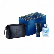 Versace范思哲 同名男士香水套装（香水100ml+沐浴露100ml+化妆包）