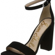 国内旗舰店1390元！Sam Edelman 女士Yaro麂皮一字系带粗跟凉鞋