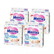中亚Prime会员： Merries 花王 妙而舒纸尿裤 NB90片 4包装 288元含税包邮