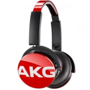 爱科技（AKG）Y50 便携头戴式耳机 重低音 线控耳麦 立体声耳机 HIFI音乐耳机 手机通用 红色