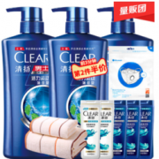 16日0点！CLEAR 清扬 男士活力洗发露 （500g*3+100ml*5 ） *2件 149.85元包邮（前3分钟）
