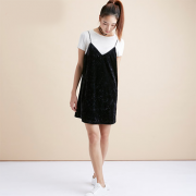 今日10点、超值价：kensie 女子丝绒连衣裙两件套