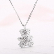 SWAROVSKI 施华洛世奇 TEDDY 3D立体泰迪熊项链