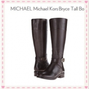 史低价！限US5.5码： MICHAEL Michael Kors Bryce 女款真皮高筒靴