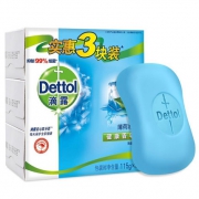 滴露（Dettol）   薄荷冰爽香皂 115g*3块