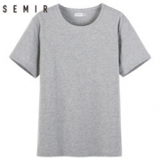 Semir 森马 男士纯色 短袖T恤