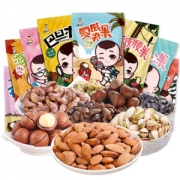 坑王府 祖宗十九代坚果零食大礼包 腰果开心果10袋装1320g *3件