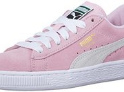 樱花粉、限码！PUMA 彪马 大童麂皮经典运动鞋  到手约240.07元