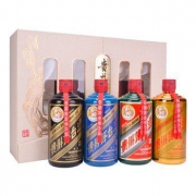 茅台 梅兰竹菊 彩色瓶 酱香型白酒 53度 500ml*4瓶组合装