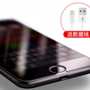 奢姿 苹果钢化膜2片+送数据线