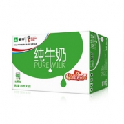 狂欢好价# 苏宁易购 蒙牛 纯牛奶250ml*16盒 *7件