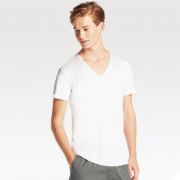 UNIQLO 优衣库 AIRism男士V领T恤