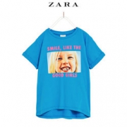 22点开始： ZARA 01165605446 女童 照片印花 T恤 29元包邮