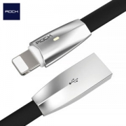 ROCK iPhone数据线 带呼吸灯 1.2m长 17万评价4.9分