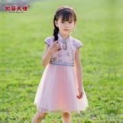 加菲天使 女童旗袍连衣裙夏装
