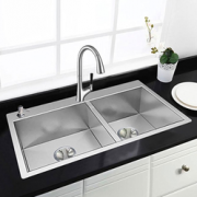 KOHLER 科勒 K-3581T-2FD+K-562T-B4 手工大双槽+抽拉龙头套餐
