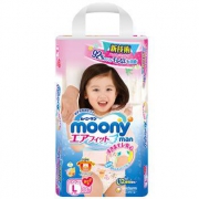 moony 尤妮佳 女婴用拉拉裤 L44片 *3件