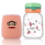 大嘴猴（Paul Frank）      便携玻璃杯280ml 送杯刷杯套