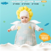 限时8折！SANDESICA 柔软6层纱布 睡袋 M号（新生儿~3岁）