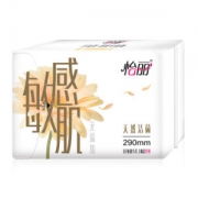 elis 怡丽 新素肌感 敏感肌系列卫生巾 绵柔丝薄夜用 290mm*5片  *14件