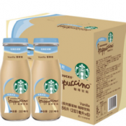 plus会员！STARBUCKS 星巴克 星冰乐咖啡饮料 轻盈香草味 281ml*6瓶