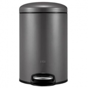 EKO 9113TG 家用脚踏翻盖不锈钢垃圾筒 8L *2件 +凑单品