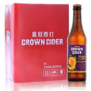 CROWN CIDER 皇冠西打 哈密瓜/白葡萄 西打酒 330ml*6瓶 *4件
