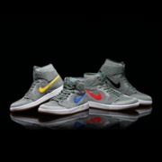 四色鞋！Nike 耐克 Air Jordan 1 Retro High FLYKNIT 男子篮球鞋