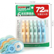 SOONye/众叶 驰鹏 修正带 6只装