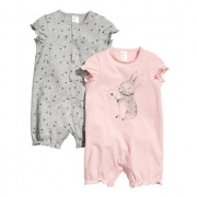 H&M 婴儿连体衣2件套装