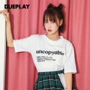 郑凯潮牌 DUEPLAY 纯棉女士短袖T恤