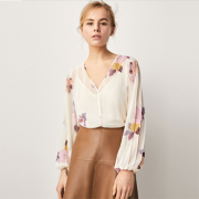 多款合集！Massimo Dutti 女装打褶设计花卉印花衬衫