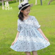 柴桑春天 女童连衣裙碎花裙