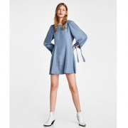 ZARA 女装蝴蝶结饰迷你连衣裙