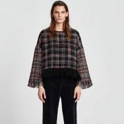 ZARA 女士斜纹软呢上衣