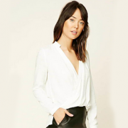 超值！FOREVER 21 女士V领衬衫