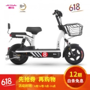 爱玛 18可酷 电动车 48V电池 一体式大踏板